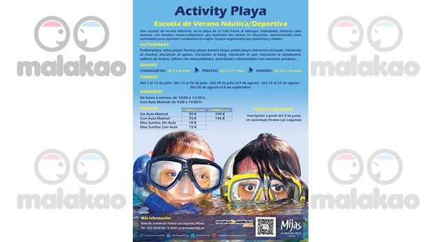 Escuela de verano nutica-deportiva en La Cala de Mijas